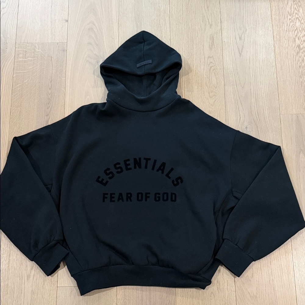 Essentials Fear of God Black Hoodie Size Men’s Small - Picture 1 of 4